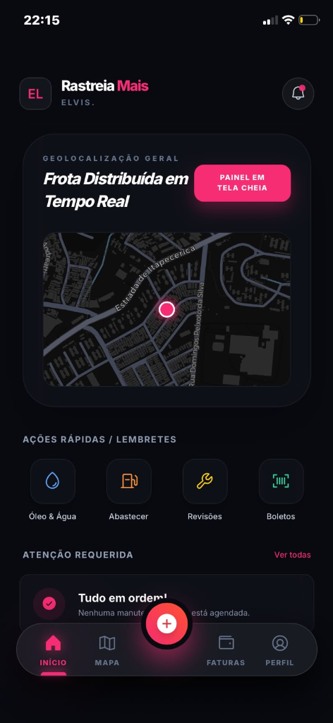 Cerca virtual no mapa